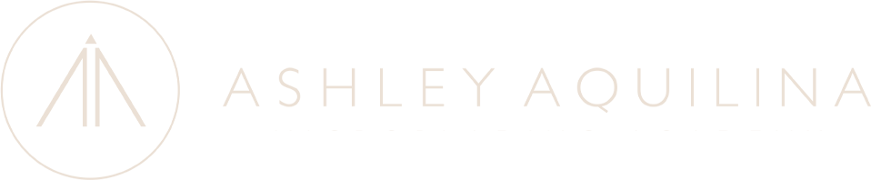 Ashley Aquilina - White Logo