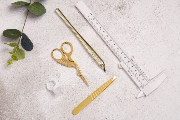 Luxury Gold Brow Shaping Scissors