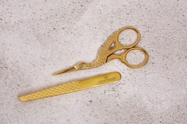 Luxury Gold Brow Shaping Scissors