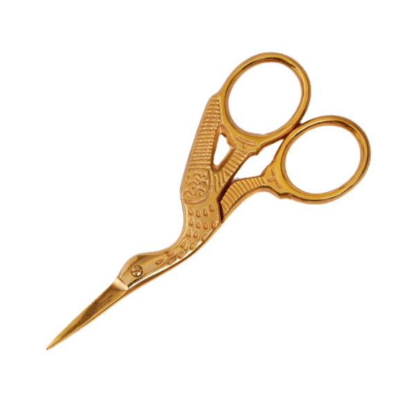 Luxury Gold Brow Shaping Scissors white background