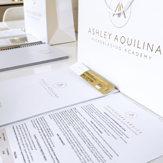 Ashley Aquilina microblading academy guide